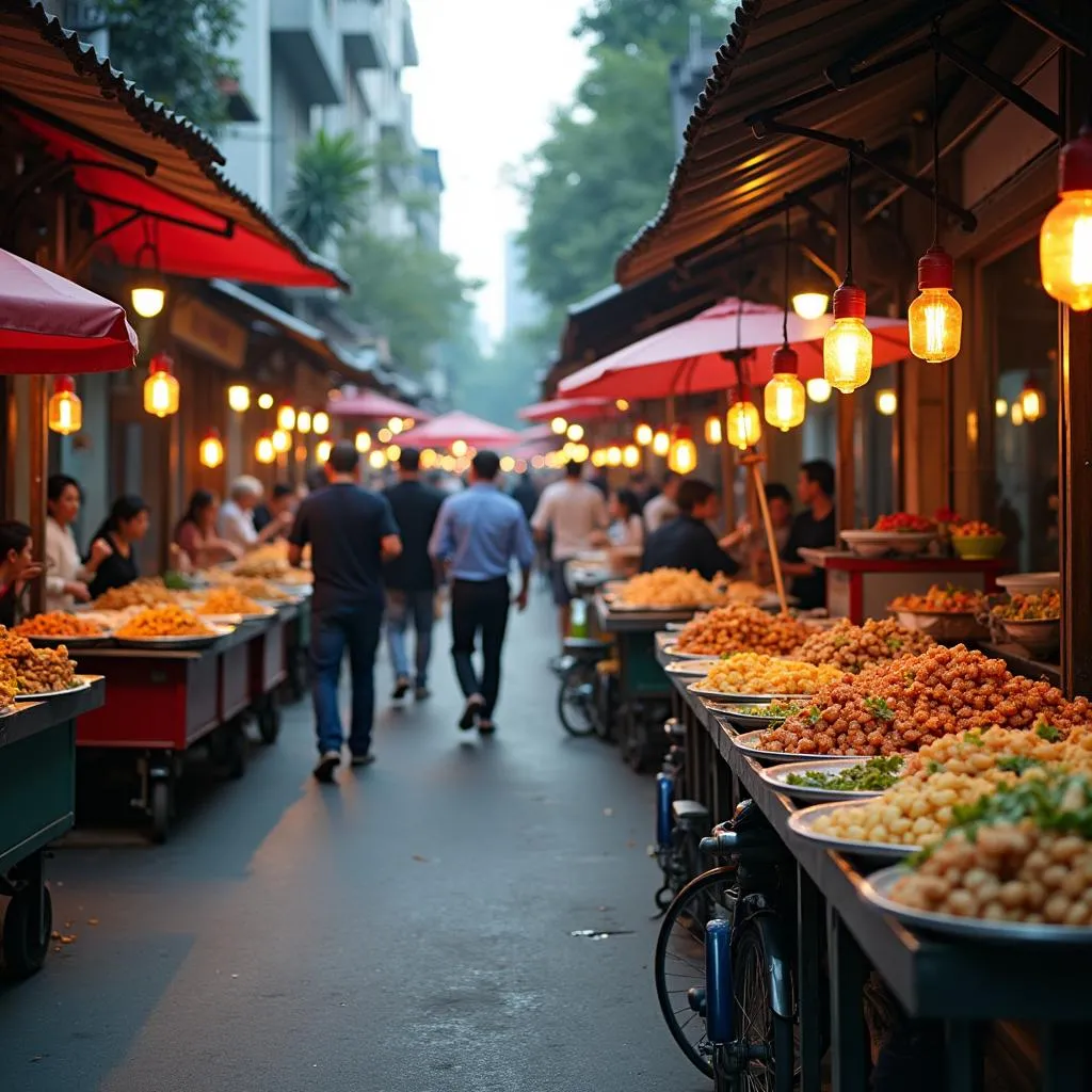 Hanoi street food vendors