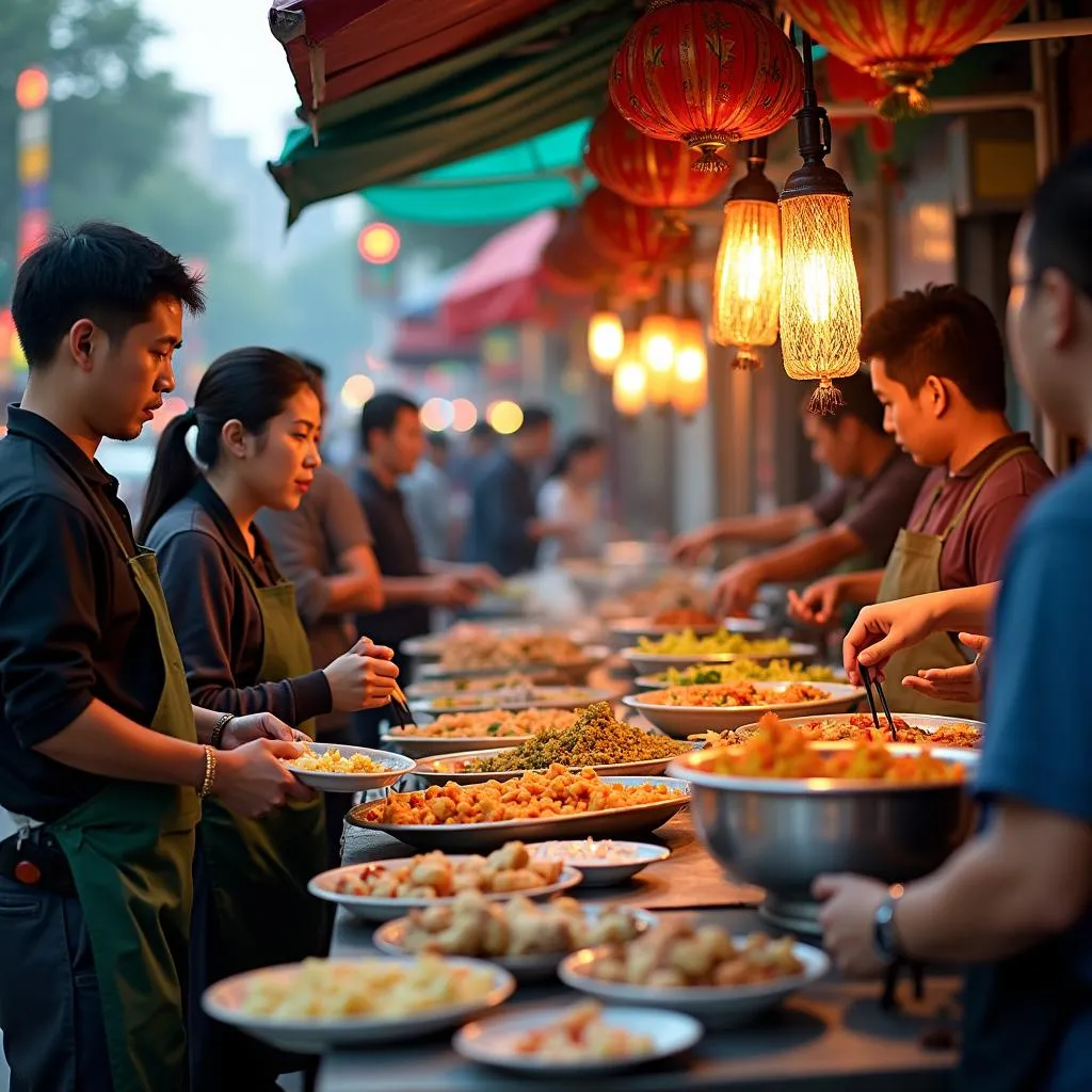 Street Food Vendors in Hanoi