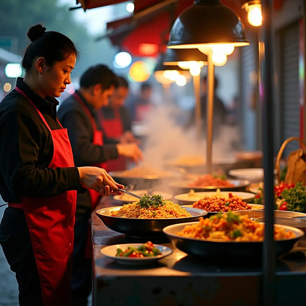 Hanoi street food vendors