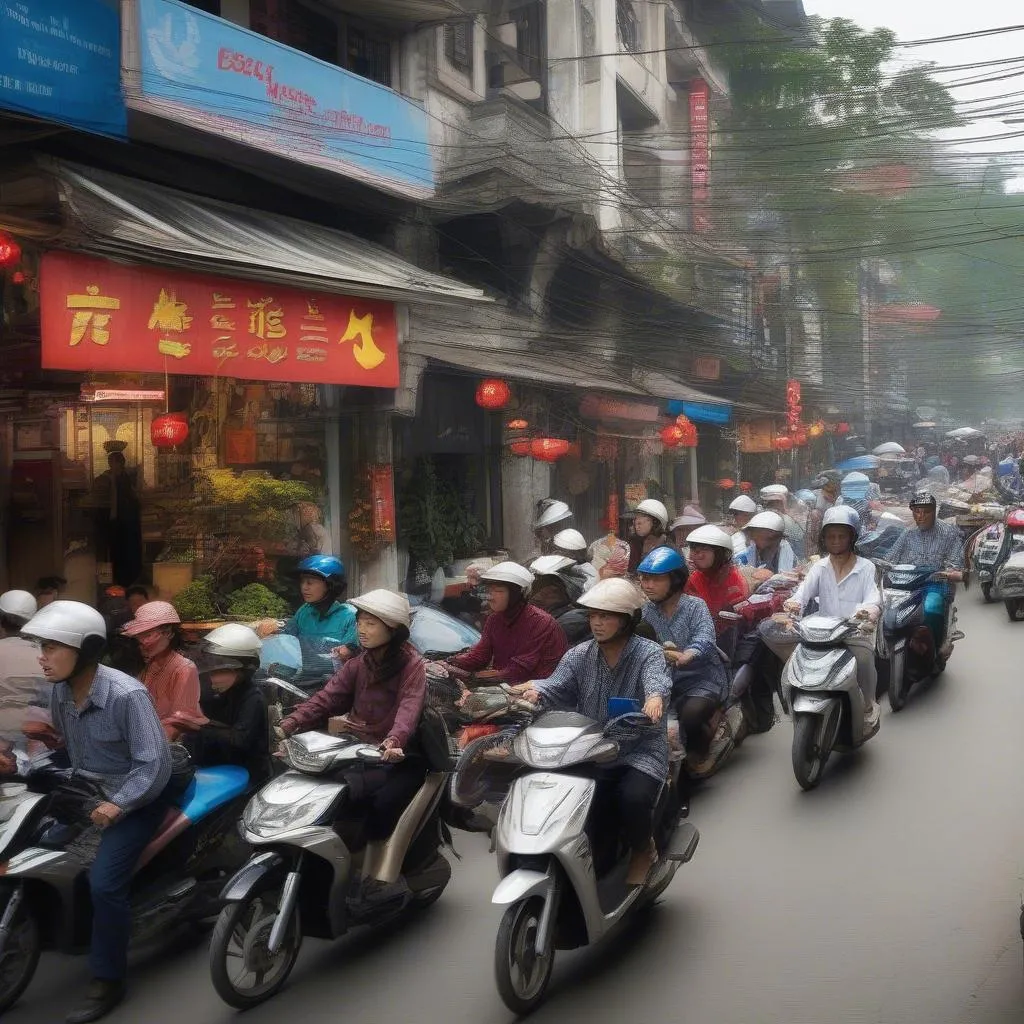 Hanoi Street Scene