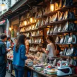 Hanoi Traditional Market Steam Iron