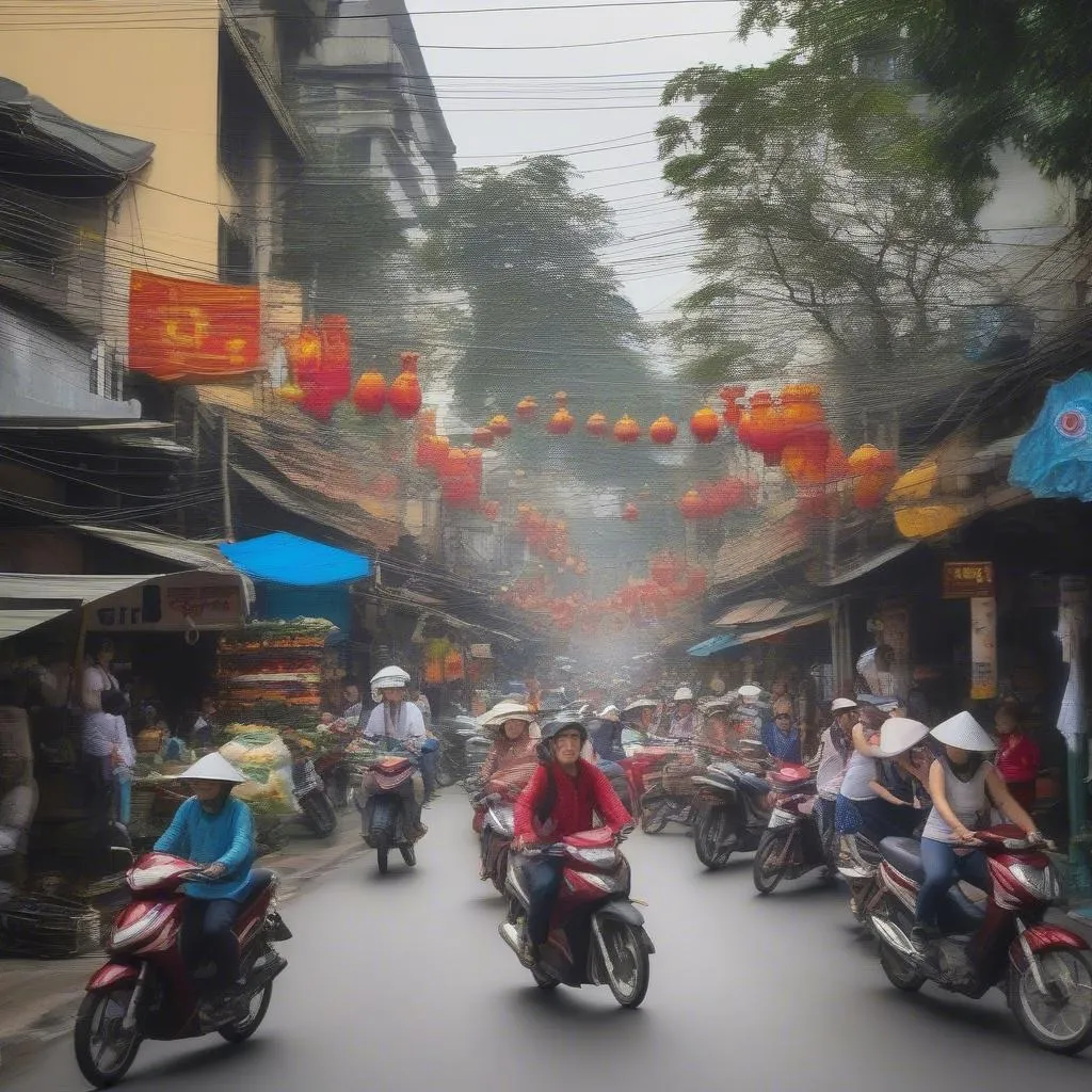 Hanoi Street Scene