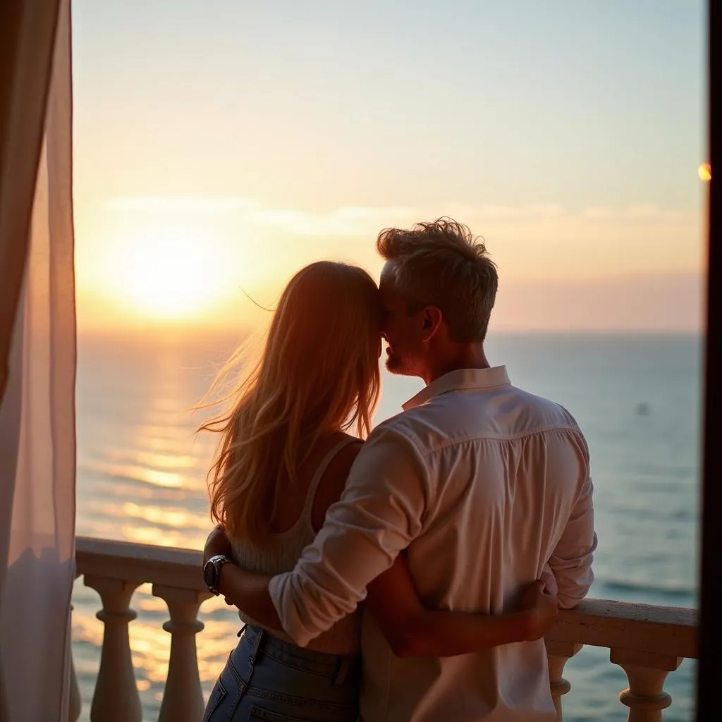 Couple enjoying a stress-free vacation