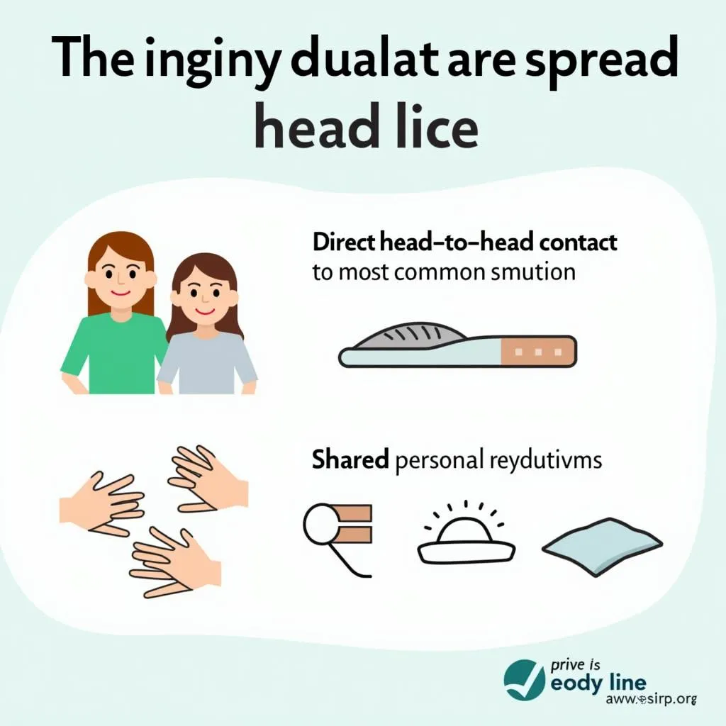 Head lice transmission routes