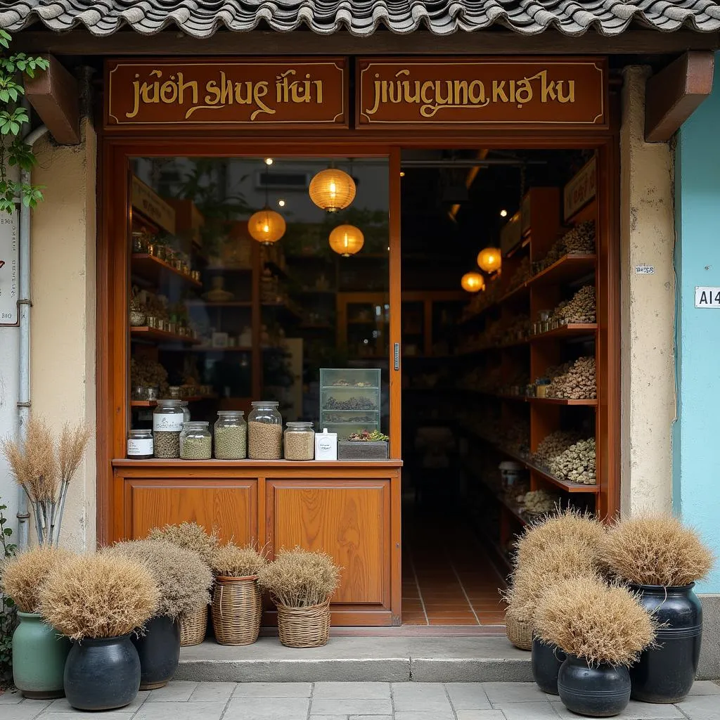 Herbal Medicine Shop in Hanoi's Old Quarter