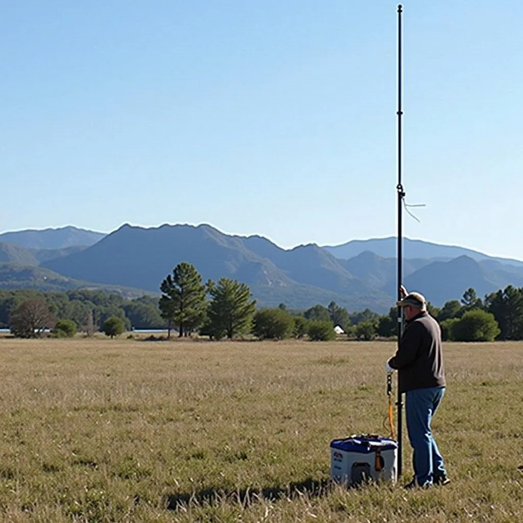 Setting up HF Antenna