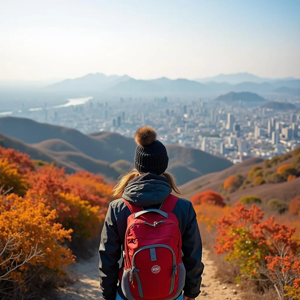 Panoramic Autumn Views from Bukhansan