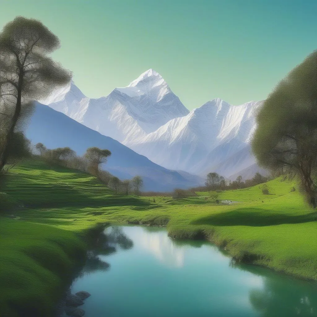 Serene Himalayan Landscape