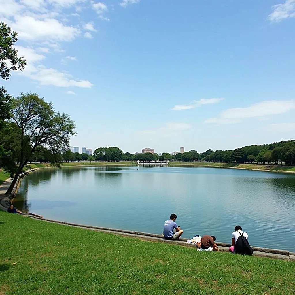 Hoan Kiem Lake, Hanoi, Vietnam