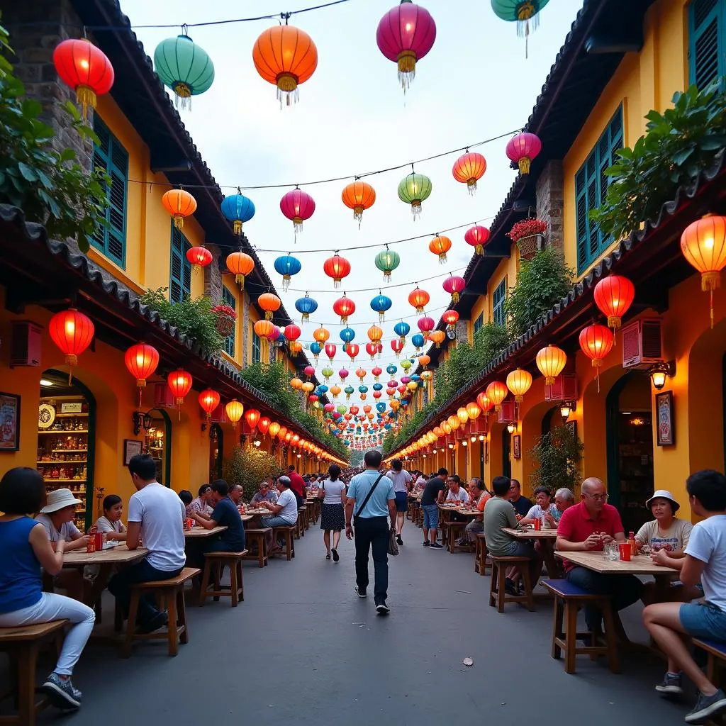 Hoi An ancient town street view