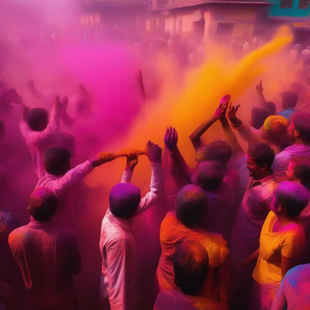 India Holi Festival Celebration