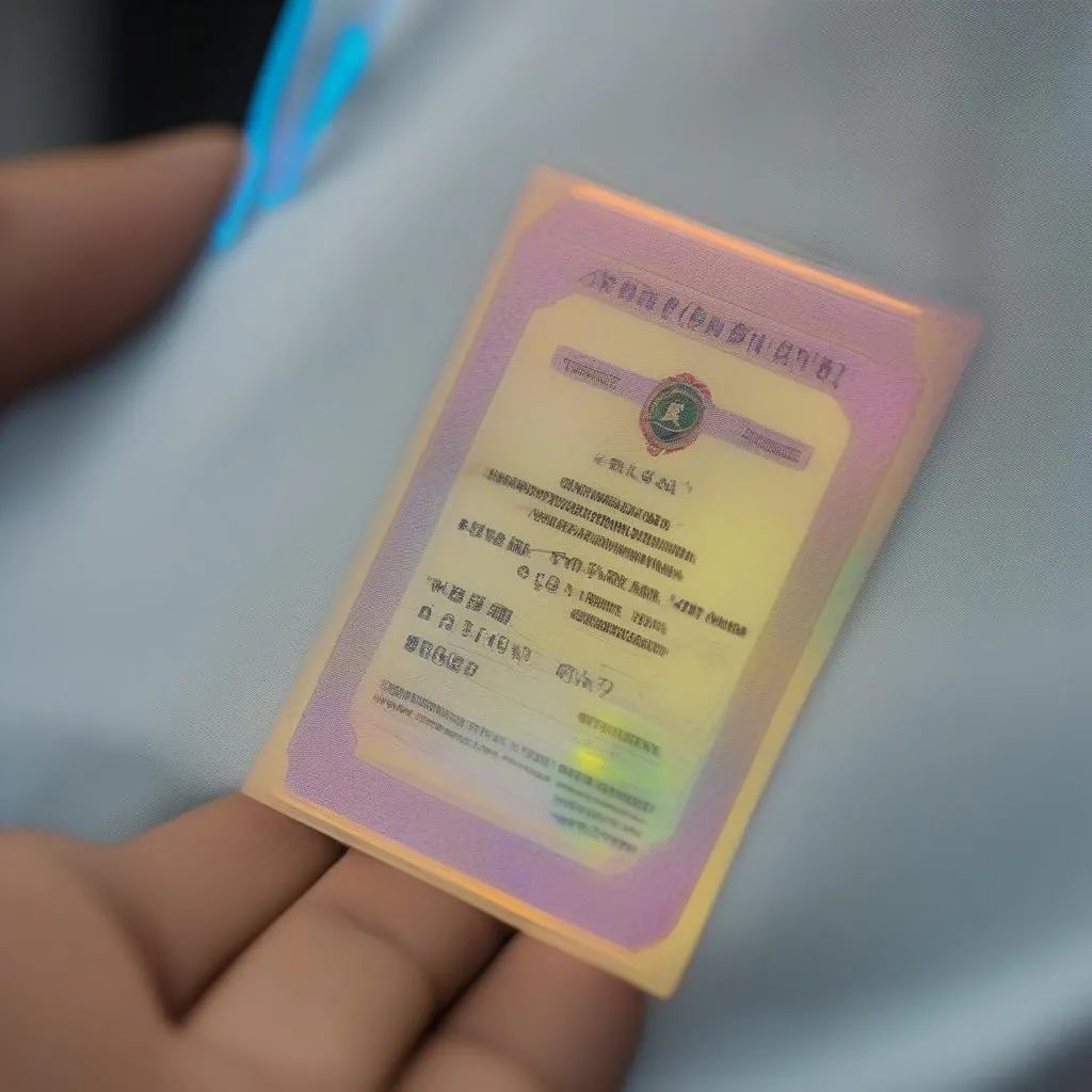 Vietnamese Tour Guide License Hologram