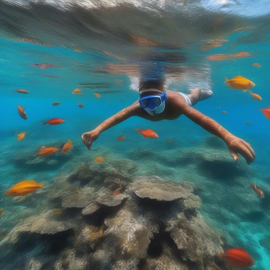 Snorkelling at Hon Me