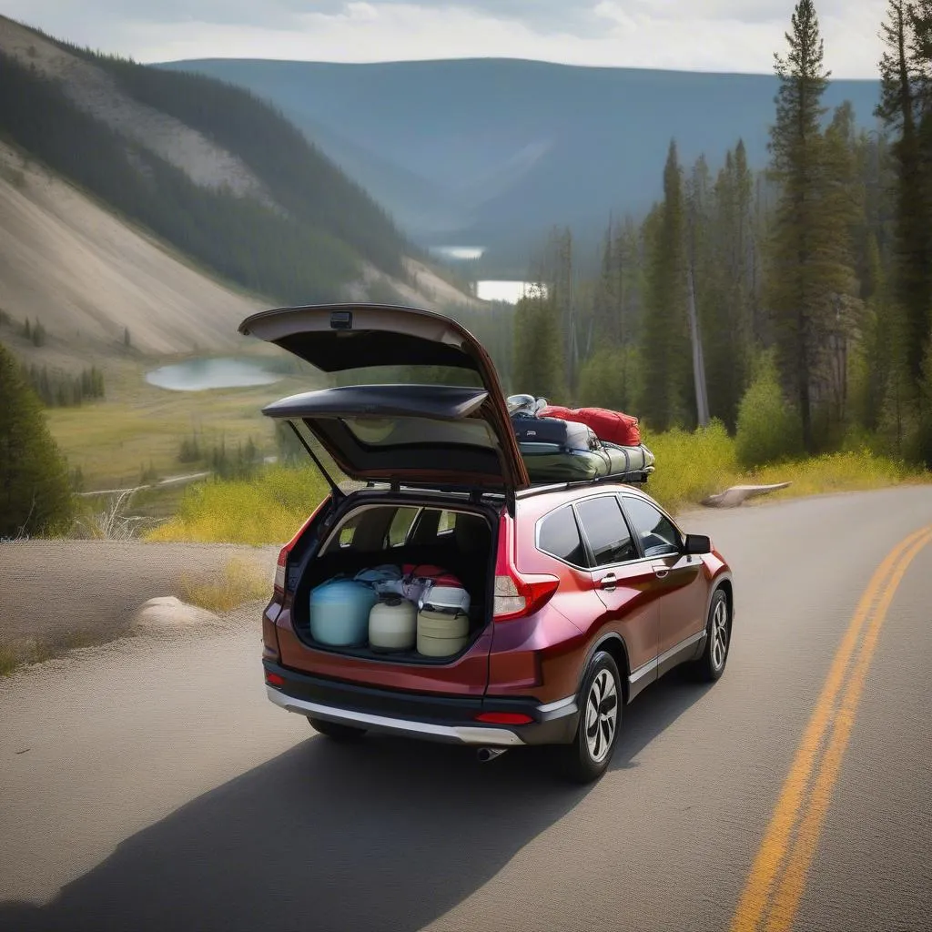 honda-crv-yellowstone-national-park