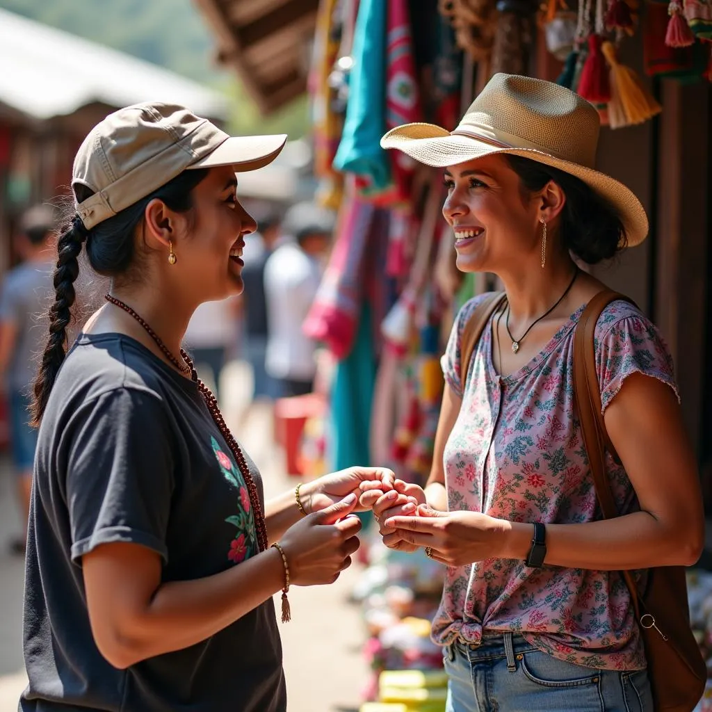 Interacting with Locals in Honduras