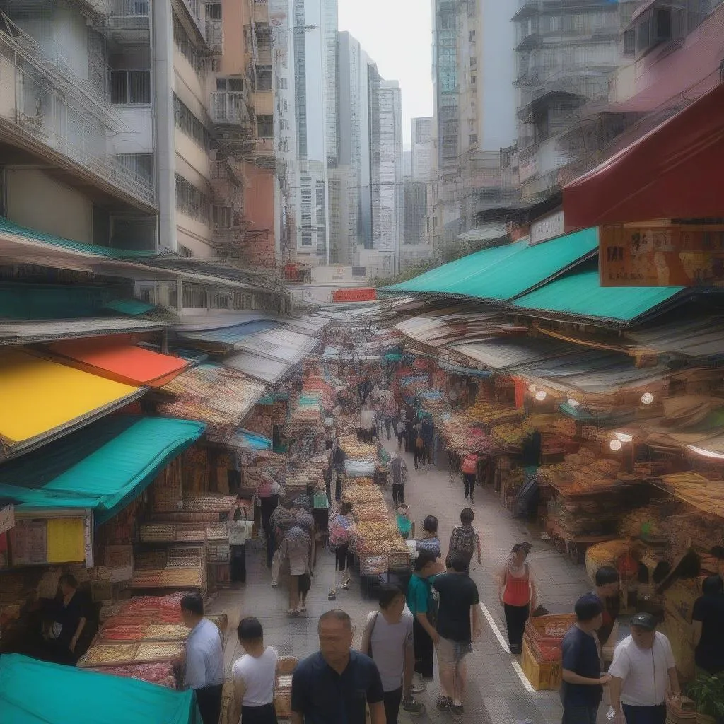 Street Market in Hong Kong