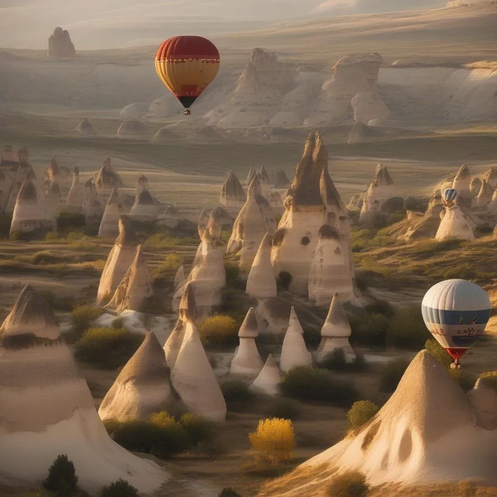 Hot air balloon ride in Cappadocia