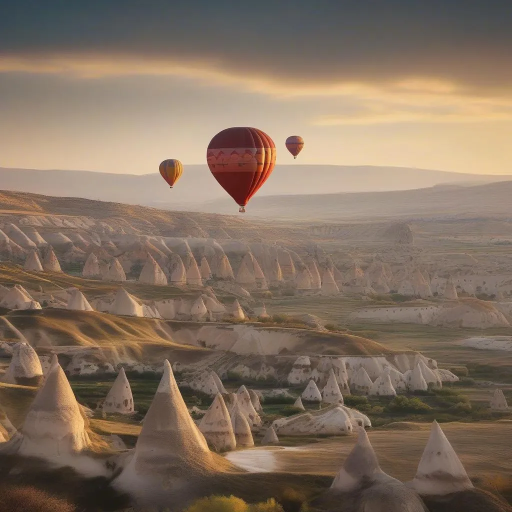 Hot Air Balloon Over Cappadocia