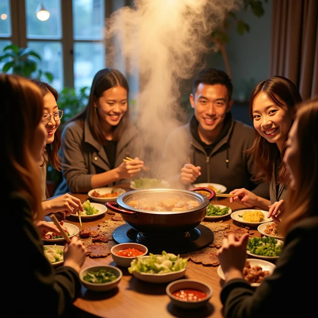 Hot Pot in Hanoi during Winter