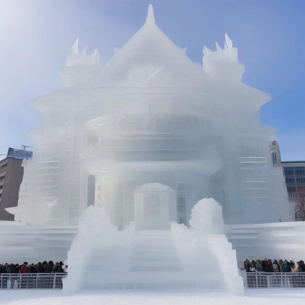 Ice Sculpture at Sapporo Snow Festival