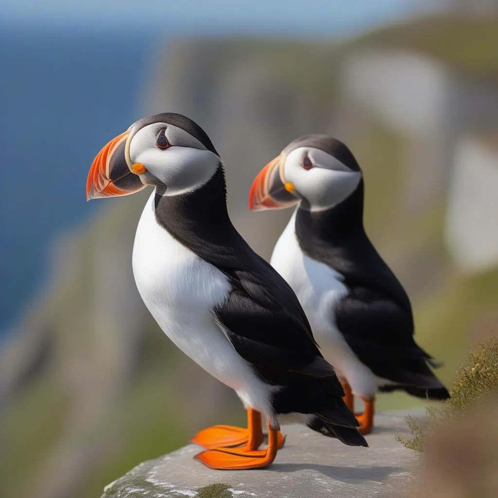 Iceland Puffins