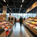 Icelandic supermarket interior