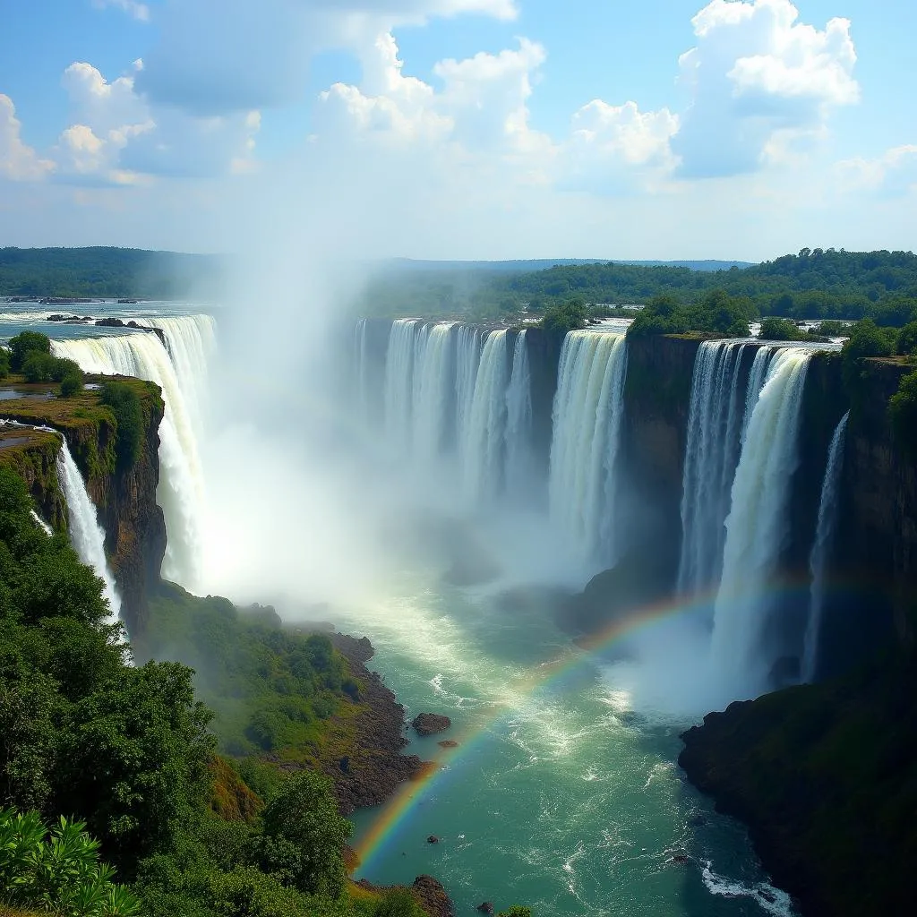 Iguazu Falls panoramic view