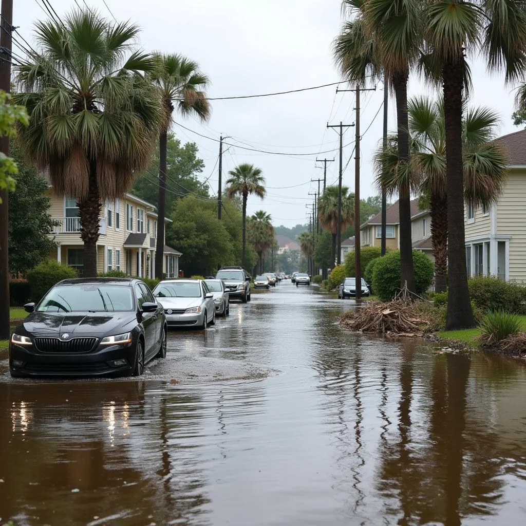 Inland Flooding from Hurricane