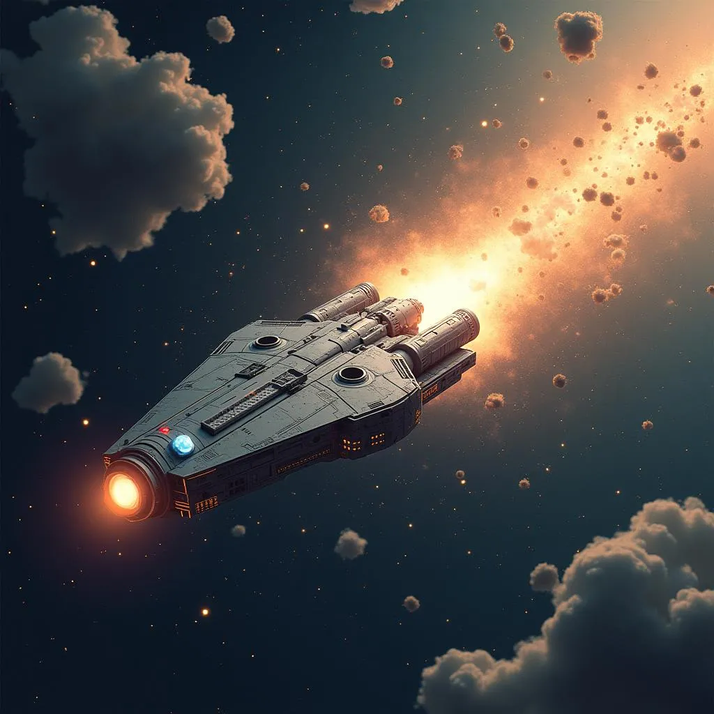 Spaceship and Interstellar Dust