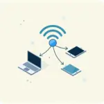 iPhone as Wi-Fi Hotspot Illustration