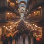 Muslim travelers exploring the Grand Bazaar in Istanbul