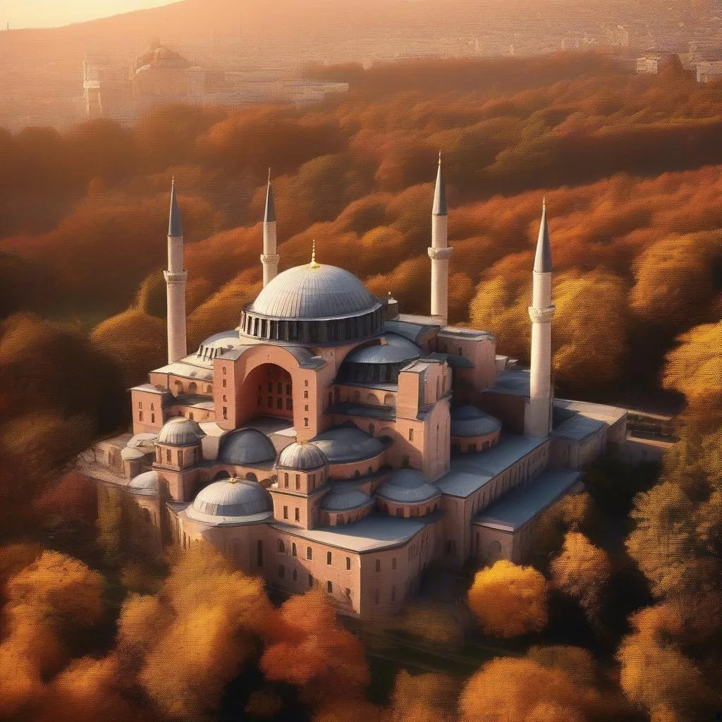 Hagia Sophia in Autumn, Istanbul