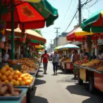 Jamaican food stalls