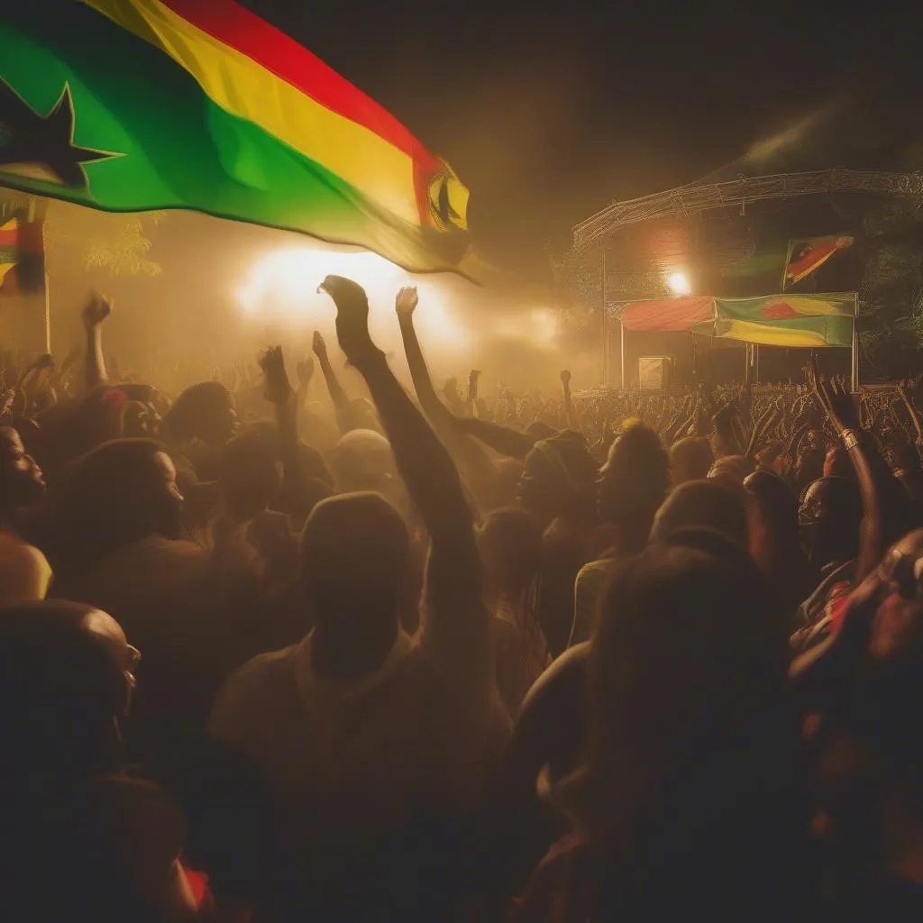 Live reggae concert in Jamaica