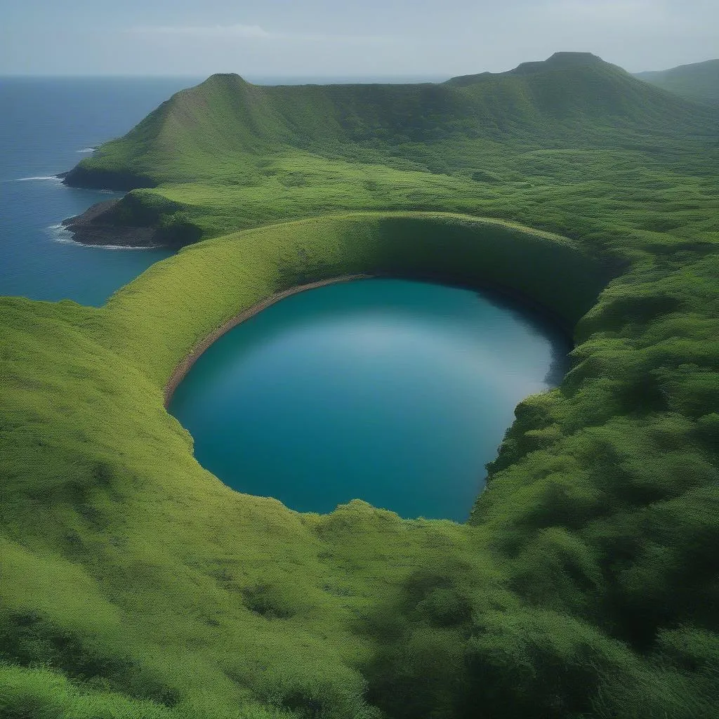 Volcanic Crater in Jeju Island