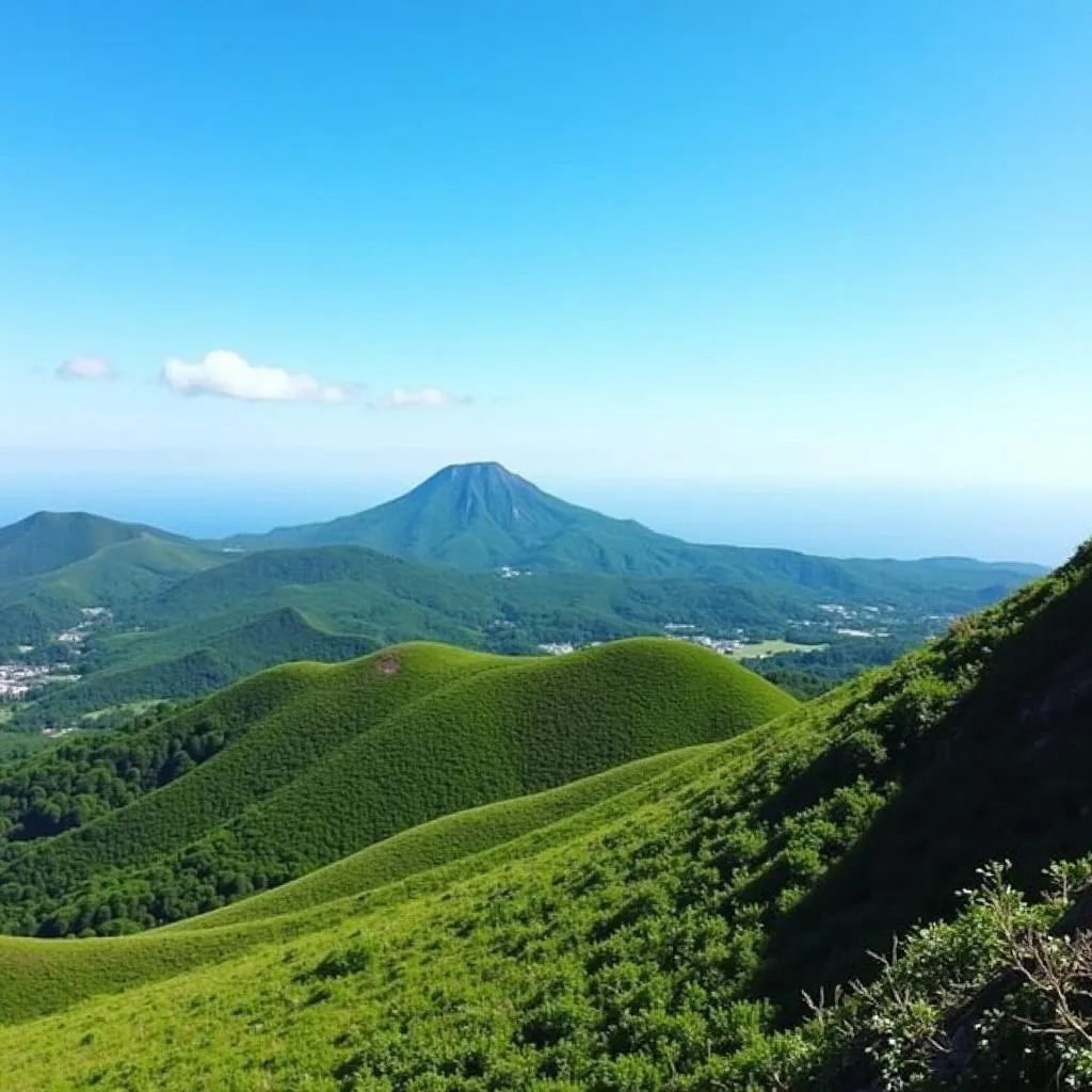 Volcanic landscape on Jeju Island, South Korea