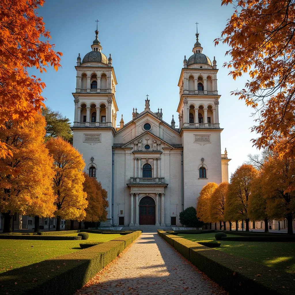 Lisbon's Jerónimos Monastery in autumn