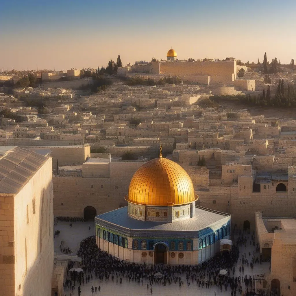 Jerusalem Old City Sunset