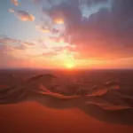 Jordanian desert landscape