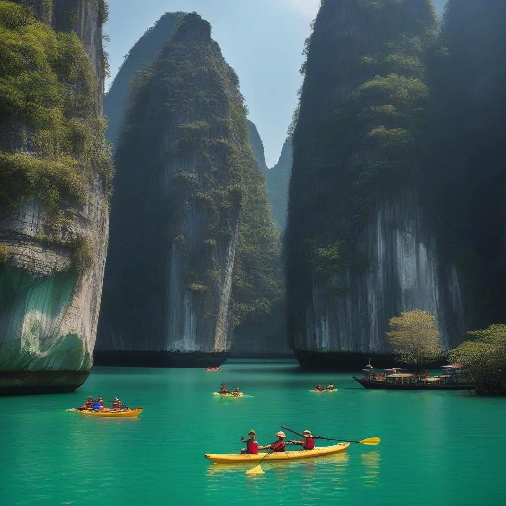 Kayaking Tour in Ha Long Bay