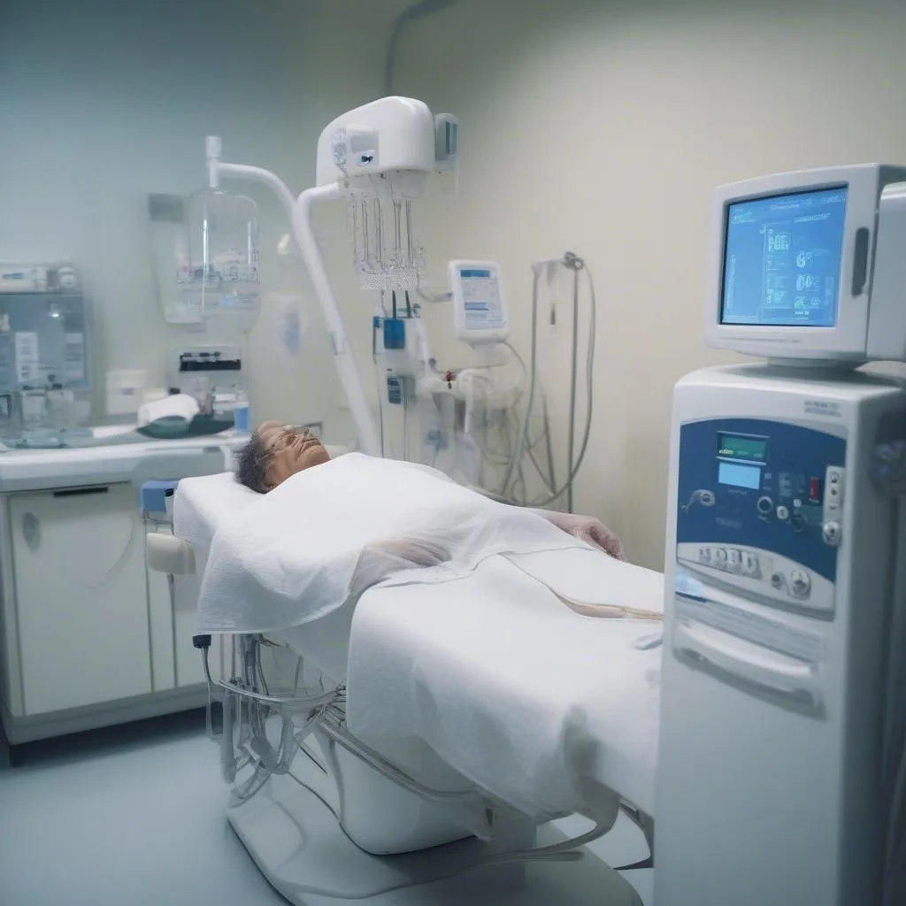 Dialysis treatment room in Ho Chi Minh City