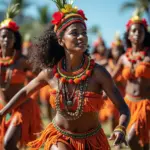 Kiribati traditional dance performance