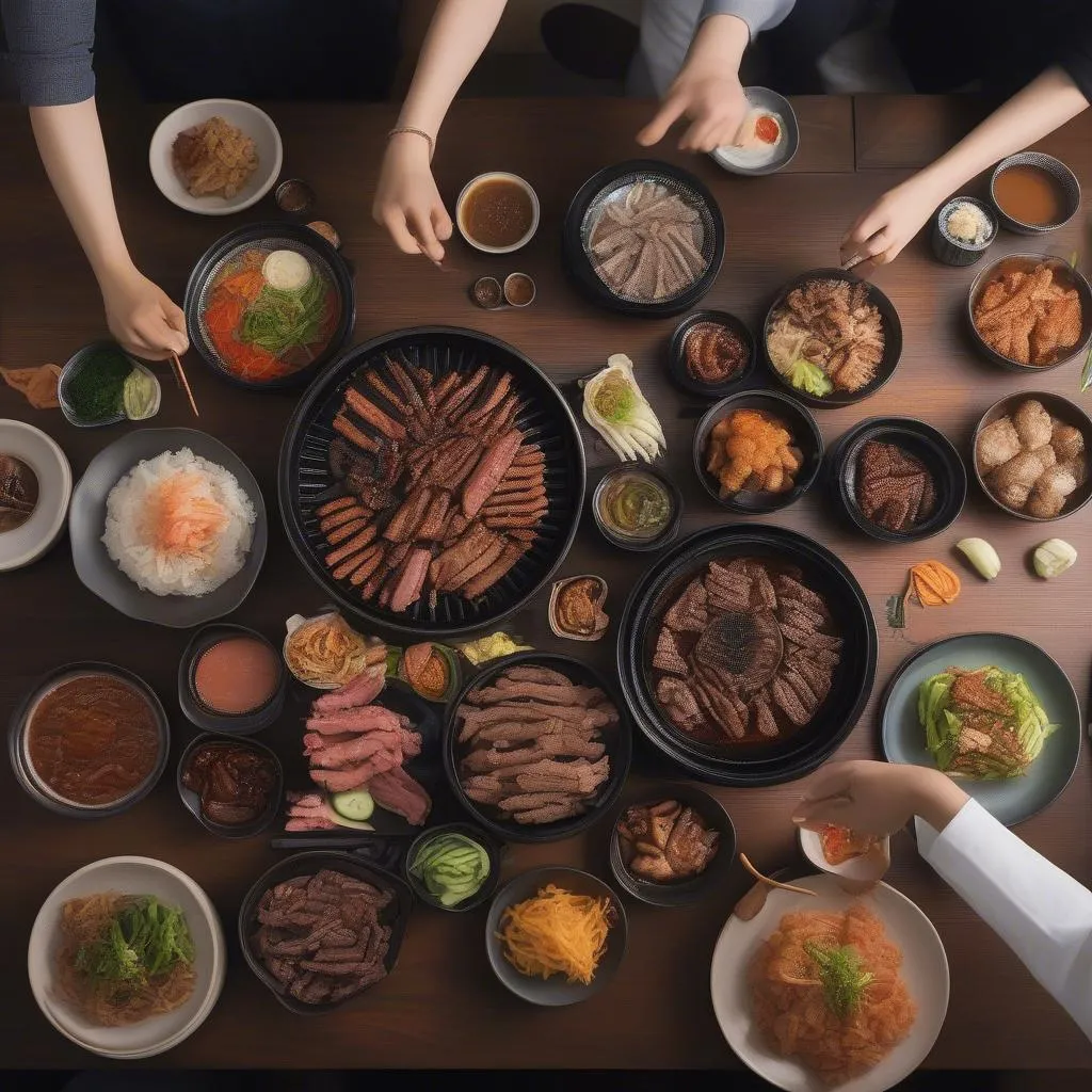 Korean BBQ table