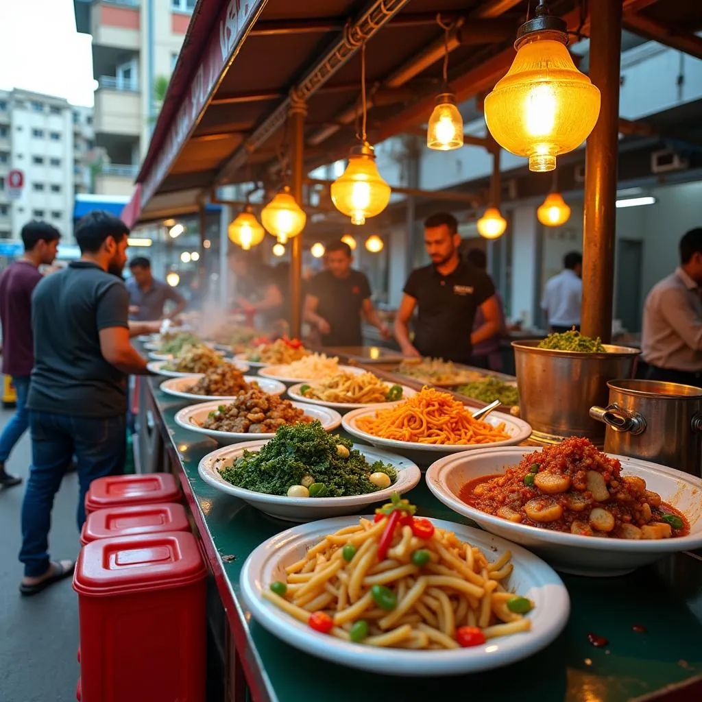 Korean Food in Phuc Yen Apartment Complex, Hanoi