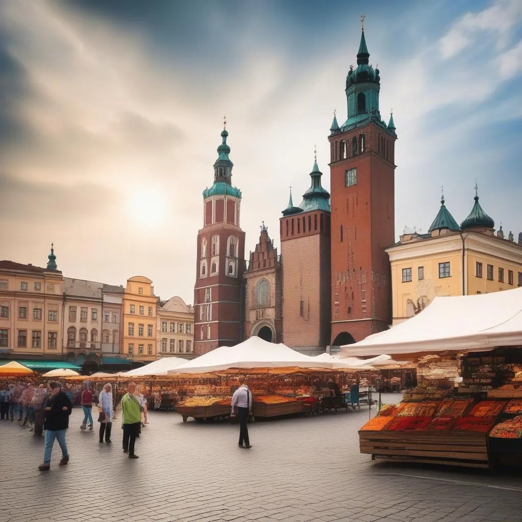 Krakow Old Town Market Square