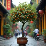 Kumquat tree in Hanoi's Old Quarter