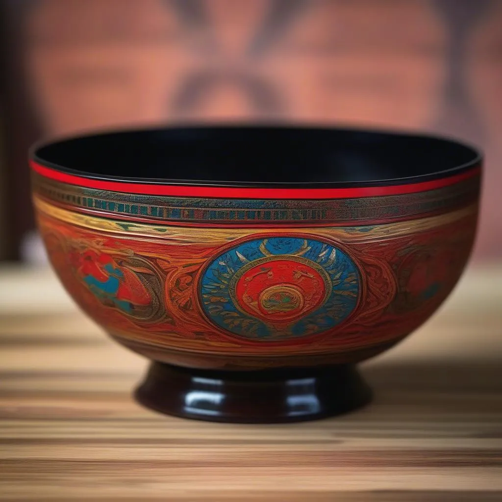 Hand-painted Lacquerware Bowl