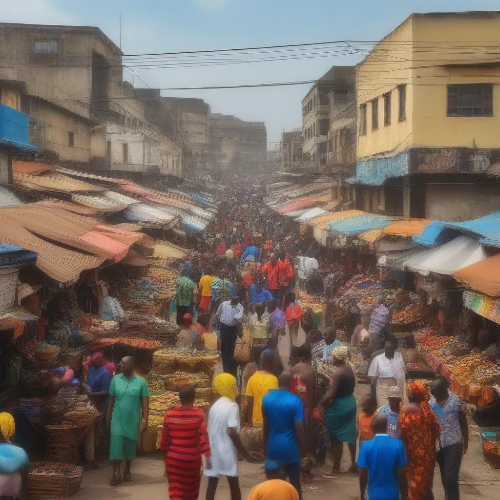 Vibrant City Life in Lagos