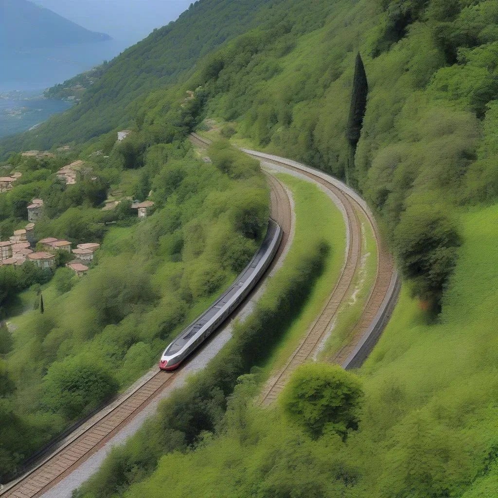 Train Journey to Lake Como