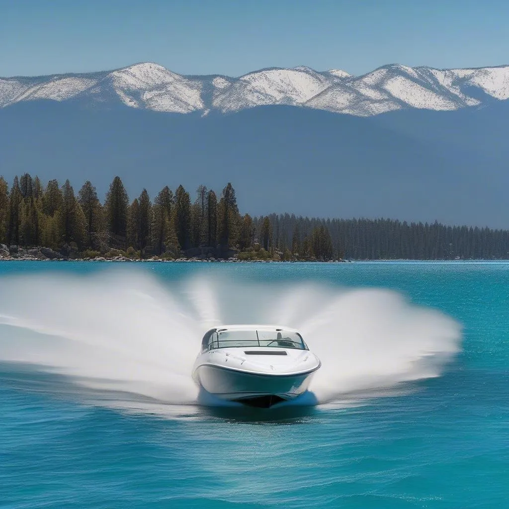 Lake Tahoe Speedboat